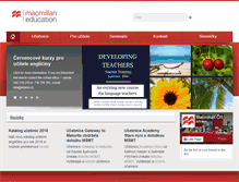 Tablet Screenshot of macmillan.cz